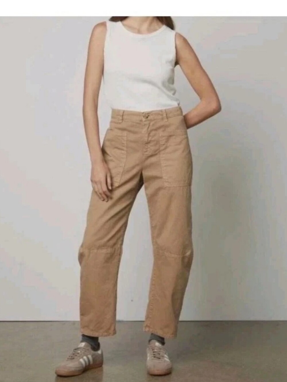 Barrel  Brylie Pant Sanded Twill Tan Color Size 8 Velvet By Graham & Spencer